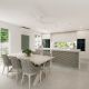 Cairns builder - kitchen joinery and dining area Escape house plan